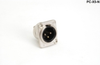 NEUTRIK XLRM, 3P PNL (Nickel) (X5) - NC3MD-L-1 - Visual Sound, Inc.