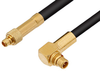 MMCX Plug to MMCX Plug Right Angle Cable 36 Inch Length Using RG174 Coax, RoHS - PE34881LF-36 - Pasternack