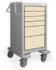 6 Drawer Junior Tall Steel Treatment Cart -- JTGKU-333369-NTL.