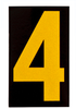 Bradylite Reflective Numbers & Letters - 5000-4 - Brady Corporation