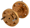 WR-8 Waveguide Section 1 Inch Straight Length with UG-387/U-Mod Round Cover Flange from 90 GHz to 140 GHz - FMW08S000-1 - Fairview Microwave Inc.