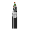VFD 300% Gnd, 3C+G #8 Str TC, XLPE Ins+PVC Grd, OS+TC Brd w/4-#14 TC Drains, Blk LSZH Jkt, 600/1000V TC-ER 90C Dry/Wet 1000V Flexible Motor Supply Cable WTTC - 29504T - Belden Inc.