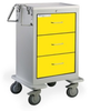 3 Drawer Junior Tall Steel Isolation Cart -- JTGKU-999-YEL - Image