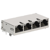 Modular/Ethernet Connector (RJ45) Jacks With Magnetics -- 08B1-1X4T-06-F-ND - Image