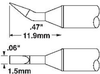 OKi STTC-199, 30° Chisel Solder Tip 1.5 mm x 11.9 mm - STTC-199 - Ellsworth Adhesives