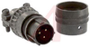 connector,metal circular,str plug w/cable clamp,size 12,3 #16 solder pin contact - 70143414 - Allied Electronics, Inc.