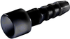 In-Line Hose Barb Socket, No Sleeve - 10AC-S2-02NSBLK - Advanced Technology Products