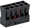 2mm MGrid WtB Rec Crp Hsg PBT Blk 08Ckt - 70090799 - Allied Electronics, Inc.