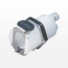 Twin Tube™ Coupling Body, Panel Mount Hose Barb, Straight Thru - PTC16010 - Qosina Corp.