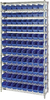 Open Wire Shelving, 12Shelves, 88Bin/blu; Shelving Unit Type Quantum Storage - 44AC8062 - Newark, An Avnet Company
