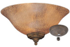 Light Kit - Amber Crackle Bowl - MC144-L - Monte Carlo Fan Company