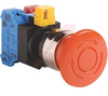 Switch,Pushbutton,E-STOP,METAL BEZEL,1NC,40MM HEAD,PUSHLOCK TURN RESET - 70172695 - Allied Electronics, Inc.
