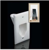 1 GANG RECESSED CABLE PLATE LIGHT ALMOND - DC-45-0001-LA - MilesTek Corporation