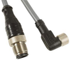 Sensor Cord, 4P, M12 Plug-M8 Rcpt, 9.8 ; Connector Type A Alpha Wire - 48AC6096 - Newark, An Avnet Company