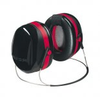 3M H10B Optime 105 Behind-the-Head Earmuffs - Black and Red - 665570291 - Wiper Master, Inc.