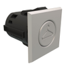 Point Coat Hook, Snap-in, Square Satin Flange, Satin Hook - MP-07-212-22-2 - Southco