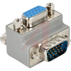 LOW PROFILE RIGHT ANGLE ADAPTER, HD15 MALE/FEMALE, CABLE EXIT 1 - 70126249 - Allied Electronics, Inc.