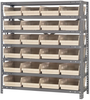 Open Shelving, 7Shelves, 24Bins, Ivory; Shelving Unit Type Quantum Storage - 44AC8918 - Newark, An Avnet Company