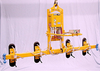 Four Pad Air Powered Vacuum Lifter with Powered Tilter - AT80M4-86-SP - ANVER Corporation