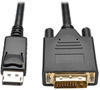 DisplayPort 1.2 to DVI Active Adapter Cable, DP with Latches to DVI (M/M), 1920x1200/1080p, 6 ft. -- P581-006-V2 - Image