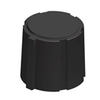 Single Bar Instrumentation Knob, Black - 8573 - Keystone Electronics Corp.
