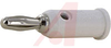 Banana Jack; Banana Jack; 15 A; White; Beryllium Copper; 5000 Vrms (Max.) - 70197232 - Allied Electronics, Inc.