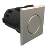 Point Coat Hook, Snap-in, Square Brushed Nickel Flange, Satin Hook - MP-07-213-32-0 - Southco