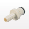 PLC12 Series Coupling Insert, Straight Thru Polypropylene In-Line Hose Barb - PLC2200412 - Qosina Corp.
