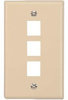 Datacom Wall Plate, 3 Module, White; Accessory Type Gc Electronics - 28K6121 - Newark, An Avnet Company