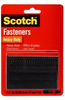 3M Scotch RFD7091 Black Hook & Loop Tape - Mushroom Hook - 1 in Width x 3 in Length - 23437 - 051141-23437 - R. S. Hughes Company, Inc.