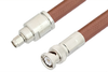 SMA Male to BNC Male Cable 48 Inch Length Using RG393 Coax - PE33521-48 - Pasternack
