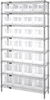 Open Wire Shelving, 8Shelves, 28Bin, Clr; Shelving Unit Type Quantum Storage - 42AC8187 - Newark, An Avnet Company