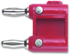 Adaptor, 2X, 4Mm+Cable, Ring, Red; Gender Pomona - 14J4019 - Newark, An Avnet Company