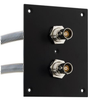 2 JACK PANEL INSERT BULKHEAD REAR MOUNT TRB 3 LUG NON ISOLATED BEND RELIEF SPRING JACK WITH 30-02001 LEAD 12