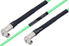 Temperature Conditioned SMA Male Right Angle to SMA Male Right Angle Low Loss Cable 60 Inch Length Using PE-P142LL Coax - PE3M0152-60 - Pasternack