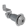 Vise Action® Compression Latch, Large Size, 8 mm Square Recess, Zinc Alloy, Powder Coat, Silver - E3-2219-17 - Southco