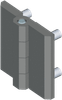 180 deg; Screw-On Hinge -- 1056-U31 - Image