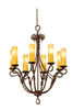 3489BA/CALC Mid. Chandeliers-Pillar Candle - 430555 - Capital Lighting, Inc.