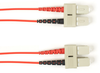 1m (3.2ft) SCSC RD OM2 MM Fiber Patch Cable INDR Zip OFNR - FOCMR50-001M-SCSC-RD - Black Box