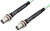 TNC Female Bulkhead to TNC Female Bulkhead Low Loss Cable 150 cm Length Using PE-P142LL Coax, RoHS - PE3C2180-150CM - Pasternack