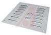 Louvered Grill with Hardware, 5.62x5.5 In., Gray, 4.5 Sq.In. Opening Area - 70164637 - Allied Electronics, Inc.