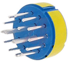 connector comp,insert only,size 24,blueinsul,2#12 & 14#16 solder cup pin contac - 70141397 - Allied Electronics, Inc.