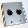 HAVE 2Gang Stainless Wallplate 2Combo - HAVWP2009XLRCOMBO2 - HAVE, Inc.