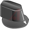 Knob;Bar with Dial;Dia 0.7in;Shaft Sz 0.25in;Black Matte;4-40 UNC-3A - 70206935 - Allied Electronics, Inc.