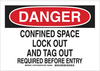 Confined Space Sign - 126777 - Brady Corporation