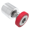 Captive Screw, M4 X 0.7, Press-in, TORX®, Smooth Red Knob - 52-46-51-4-013 - Southco