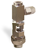 Straight Heavy Duty Sight Feed Valve, 3/8” Female NPT Inlet, 3/8” Female NPT Outlet, 1”-14 Remote Mounting Thread, Tamperproof - B749-11 - Oil-Rite Corp.