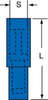 3M Scotchlok Blue Butted Nylon Butted Quick-Disconnect Terminal MNG14-156DFIX-A - 0.99 in Length - 0.115 in Inside Diameter - 051128-58870 - R. S. Hughes Company, Inc.