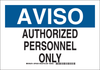 Brady Prinzing B-401 High Impact Polystyrene Rectangle White Restricted Area / No Trespassing Sign - 14 in Width x 10 in Height - TEXT: THINK AUTHORIZED PERSONNEL ONLY - SP403N - 754473-46927 - R. S. Hughes Company, Inc.