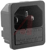 Fuseholder; 250 VAC; 5 x 20 mm; 1/1.5/2/2.5/3 mm; Panel Mount; -25 to degC - 70080636 - Allied Electronics, Inc.